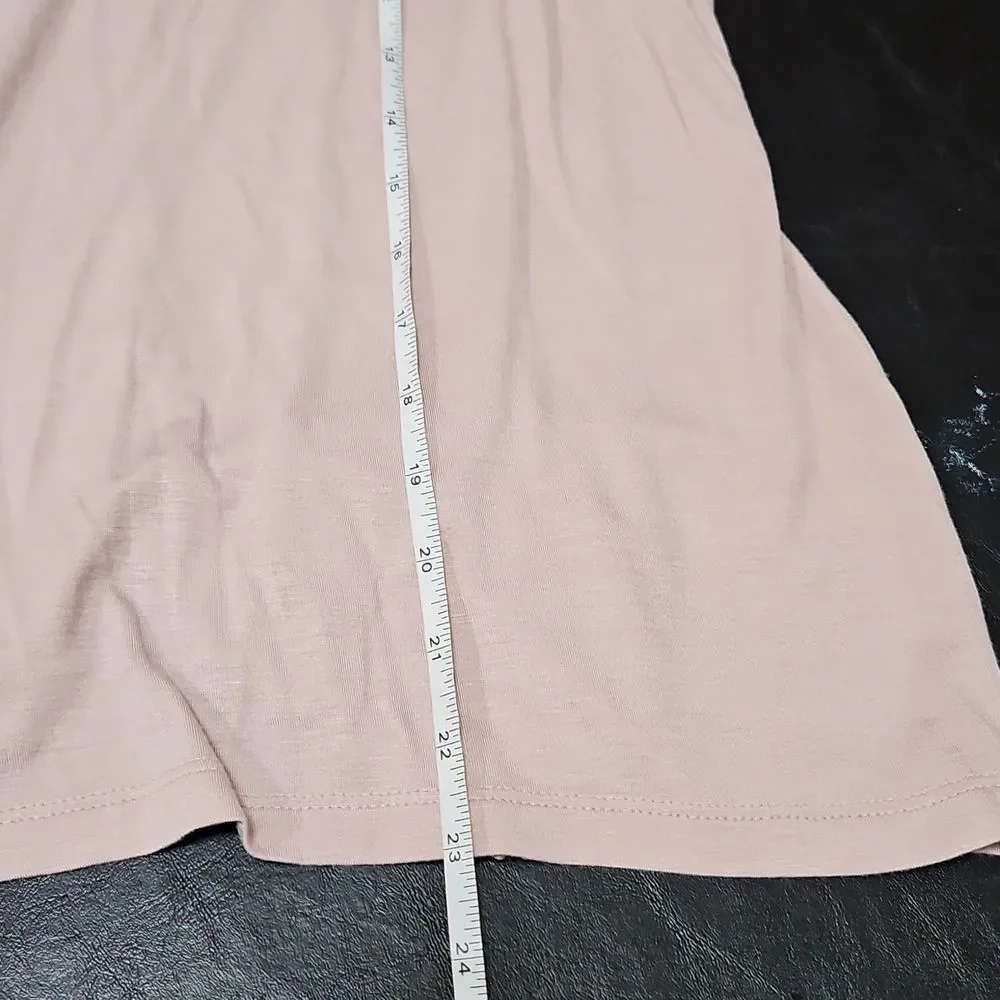 NWT Halogen Pink Adobe Sleeveless Tank Top XS Minimalist Office balletcore Poet